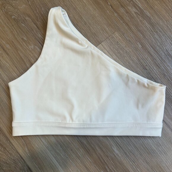 SET ACTIVE LUXFORM IVORY ONE SHOULDER SPORTS BRA - Picture 3 of 3